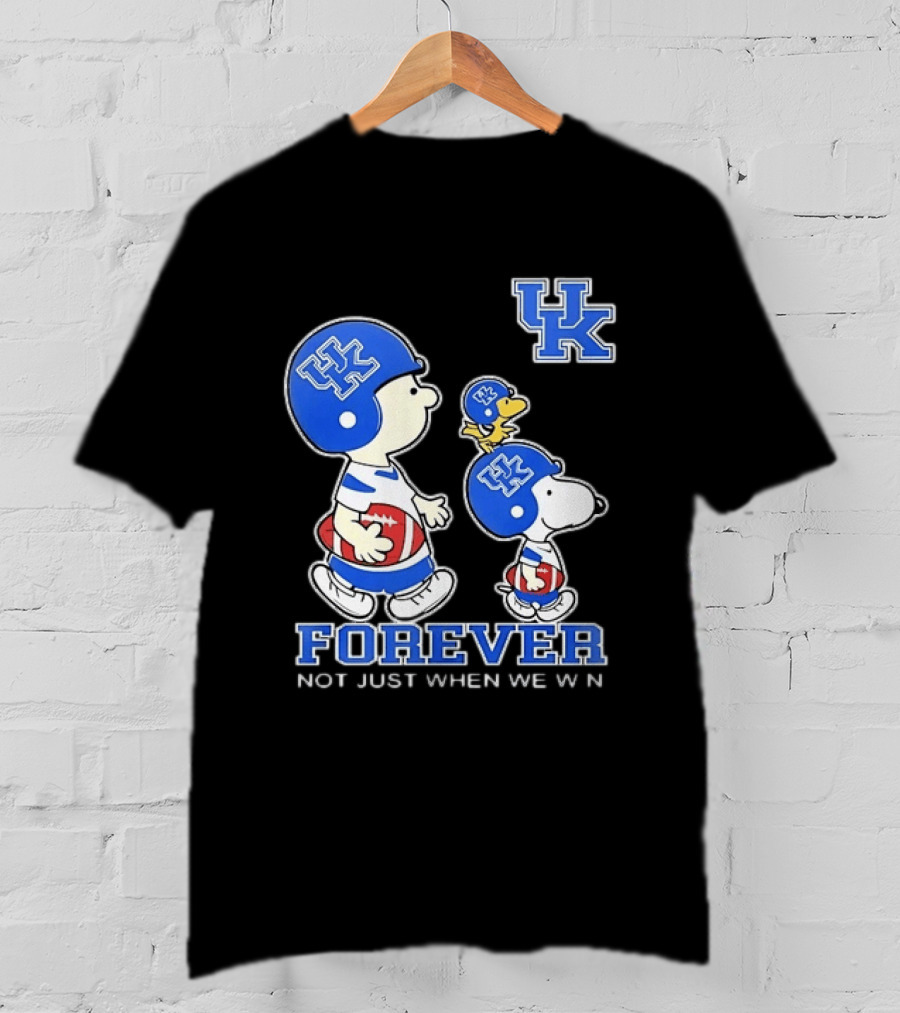 Snoopy Woodstock Charlie Brown UK Forever Not Just When We Win T-Shirt