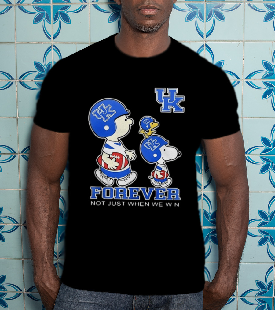 Snoopy Woodstock Charlie Brown UK Forever Not Just When We Win T-Shirt