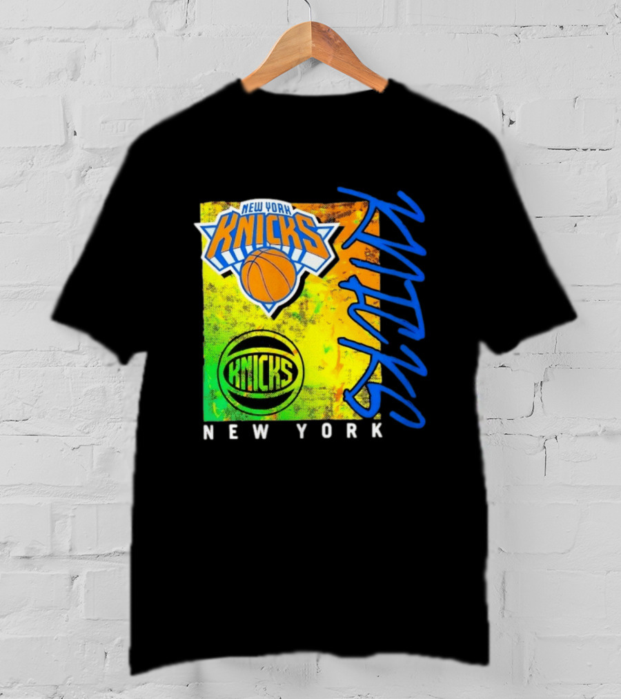 New York Knicks Basketball Team NBA Vibrant Graphic Knicks New York T-Shirt