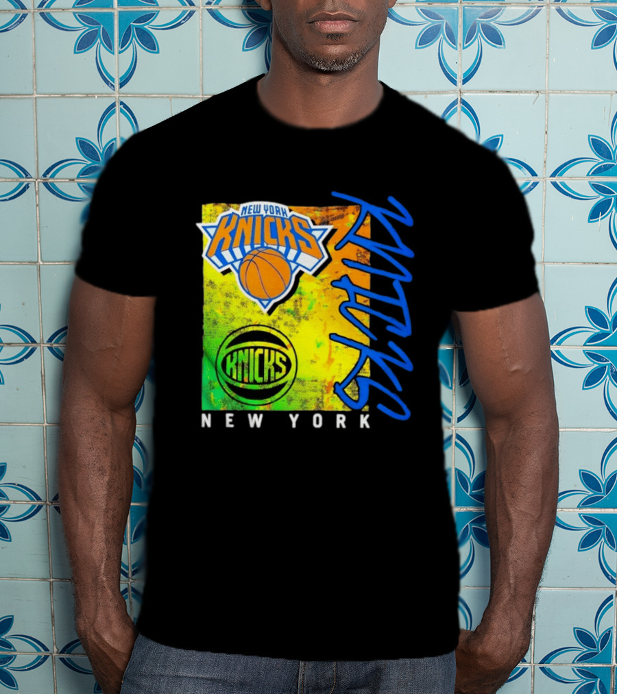 New York Knicks Basketball Team NBA Vibrant Graphic Knicks New York T-Shirt