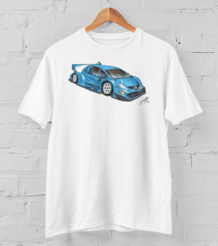 Grent Perez Store Fih Blue Racing Car T-Shirt
