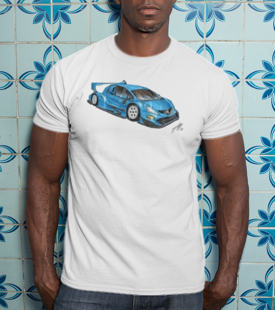 Grent Perez Store Fih Blue Racing Car T-Shirt