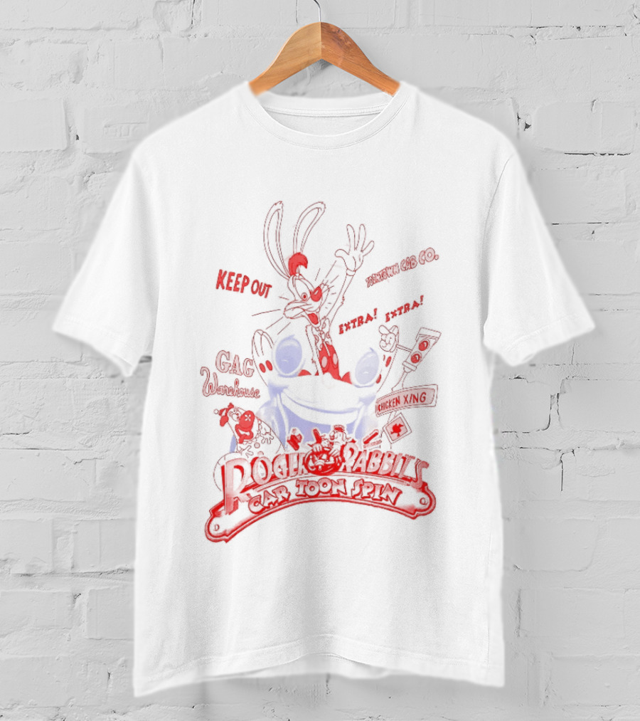 Roger Rabbit Benny The Cab Toontown Keep On Running Smile Darn Ya Smile Disney T-Shirt
