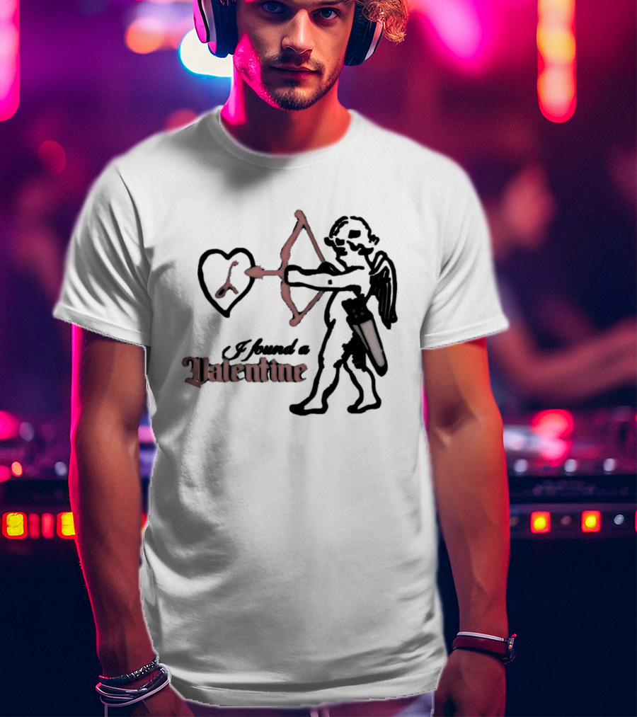 I Found A Valentine Cupid With Heart And Letter L T-Shirt