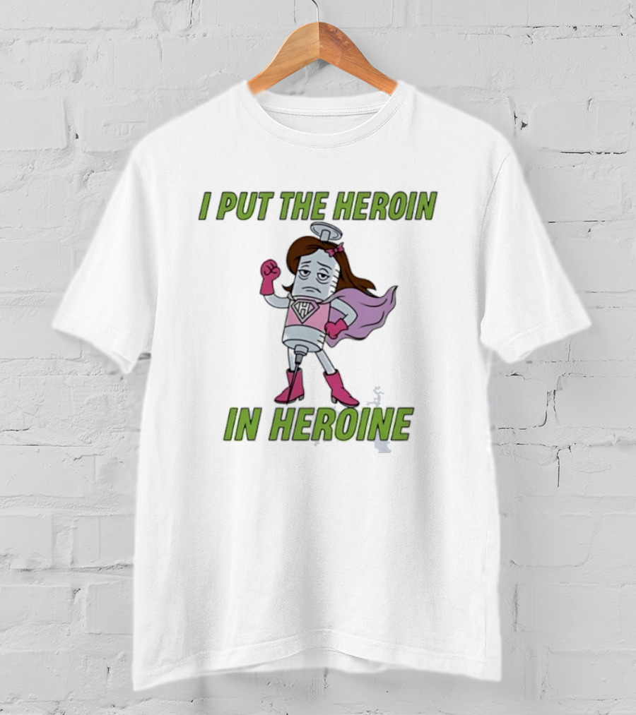 I Put The Heroin In Heroine Superhero Syringe Costume T-Shirt
