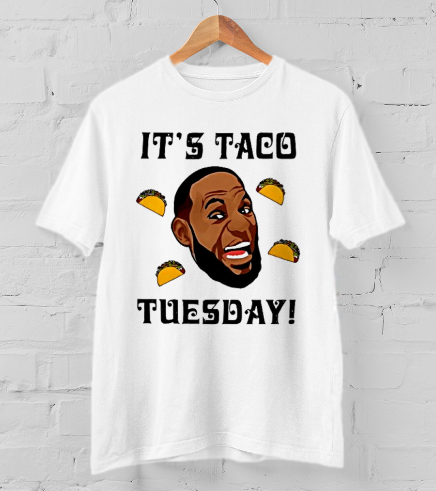 It's Taco Tuesday Meme Face With Tacos T-Shirt
