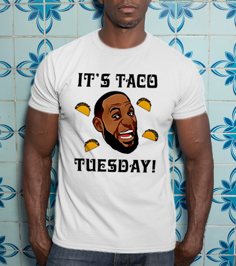 It's Taco Tuesday Meme Face With Tacos T-Shirt