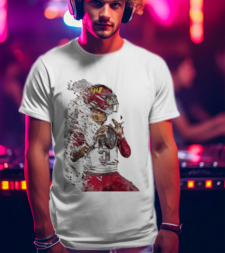 Jayden Daniels Washington Commanders Quarterback Football T-Shirt