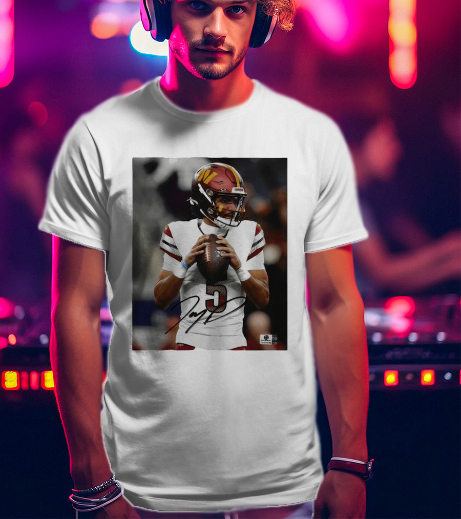 Jayden Daniels Washington Commanders Football Player Number 3 T-Shirt