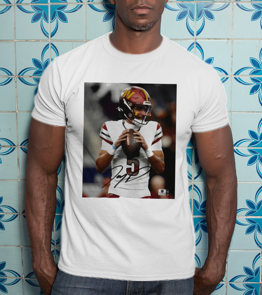 Jayden Daniels Washington Commanders Football Player Number 3 T-Shirt