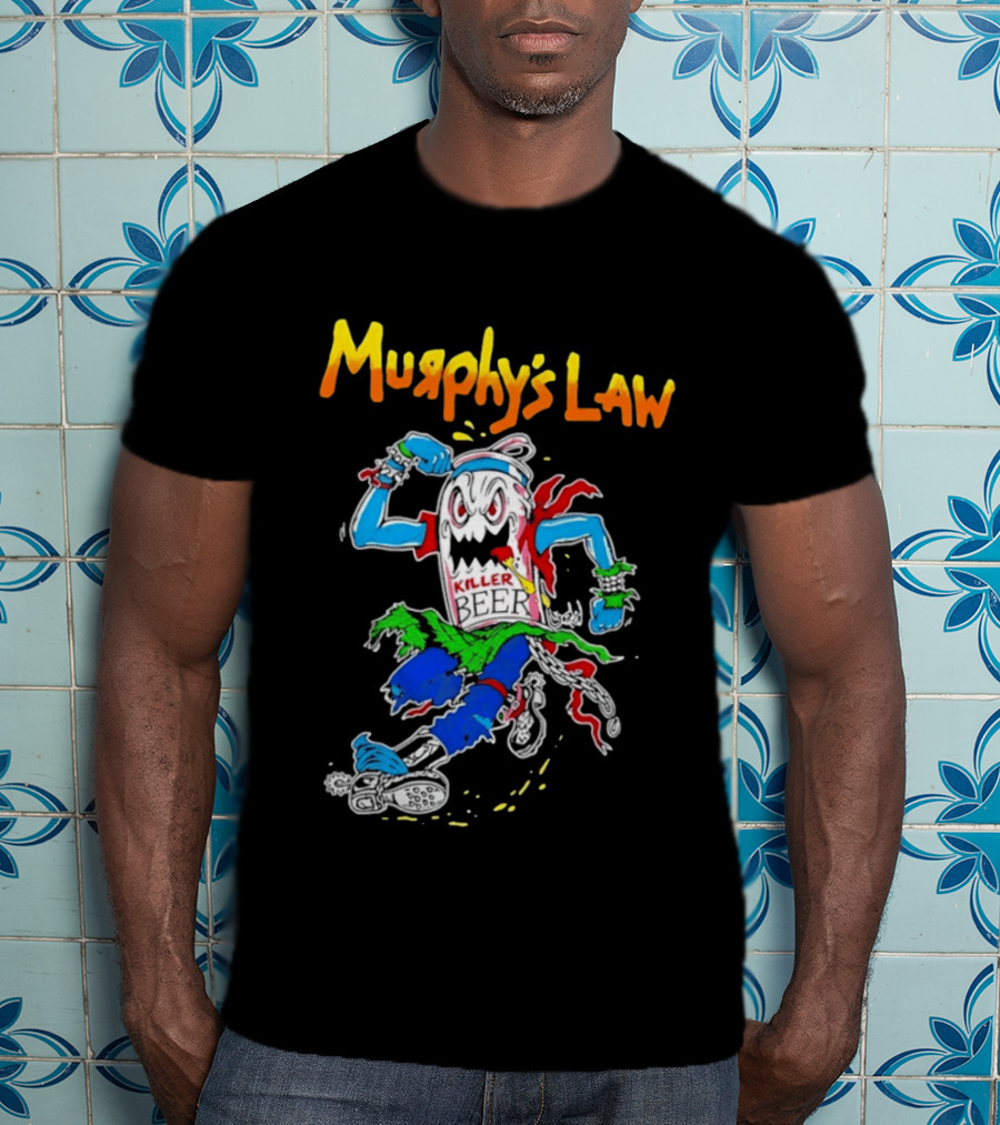 Murphy's Law Killer Beer Crossover Thrash Monster Can Running T-Shirt