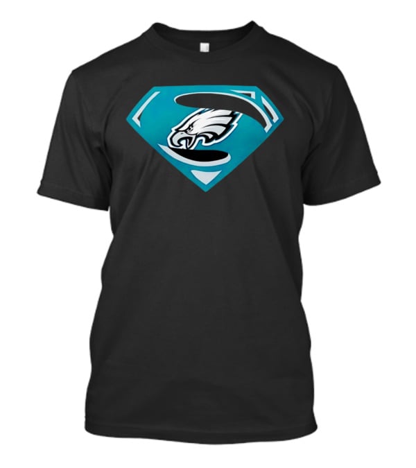 Philadelphia Eagles Superman Crest NFL Football Team T-Shirt