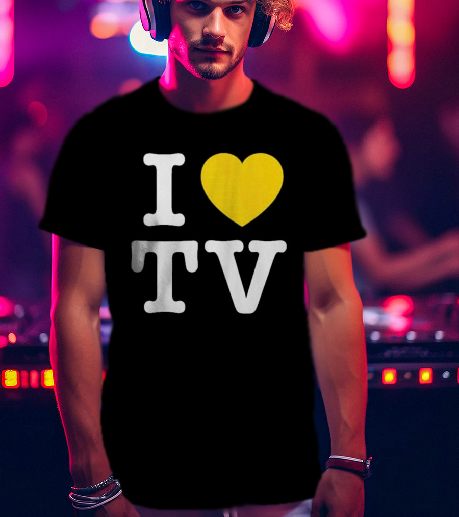 Hivemind I Love TV Heart T-Shirt