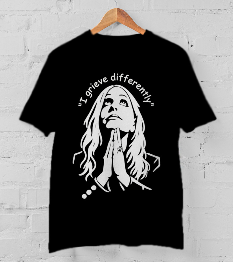 I Grieve Differently Inspirational Woman Praying Hands T-Shirt