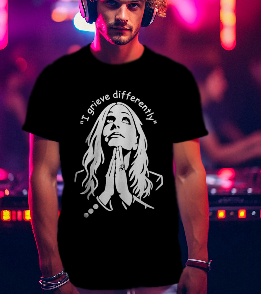 I Grieve Differently Inspirational Woman Praying Hands T-Shirt