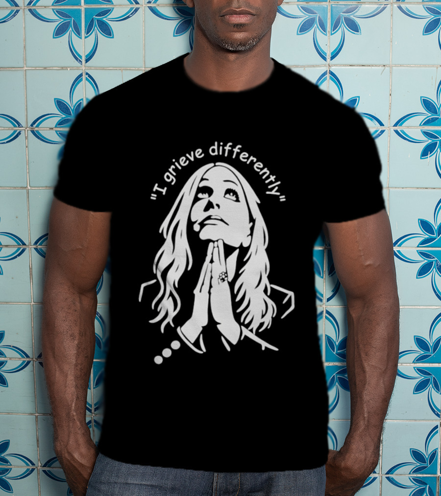 I Grieve Differently Inspirational Woman Praying Hands T-Shirt