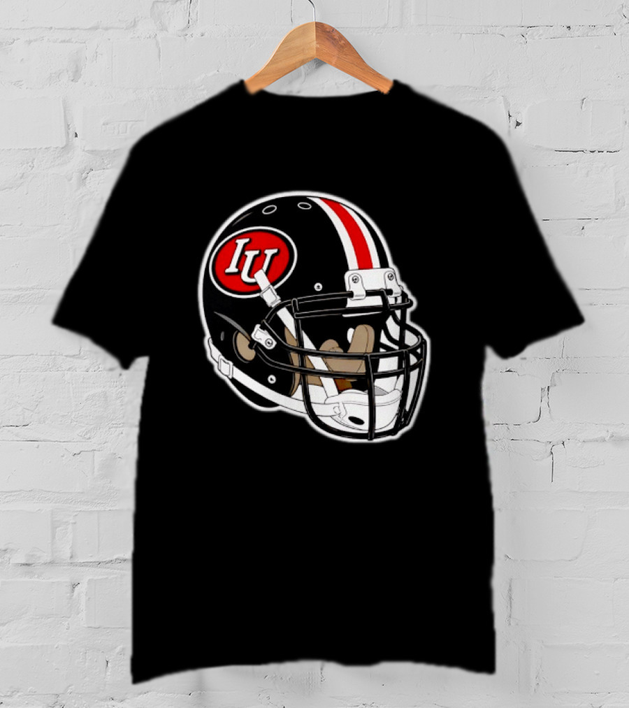 Indiana Hoosiers IU Football Helmet T-Shirt