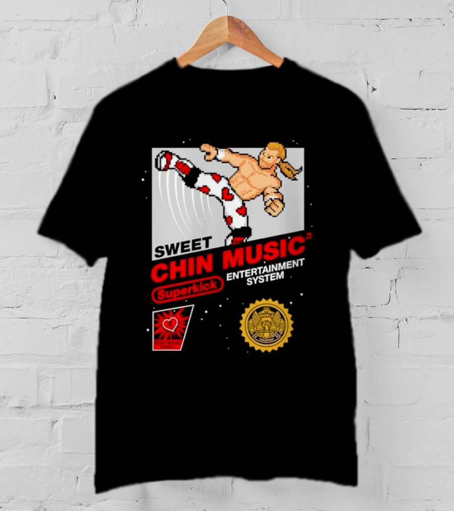 Sweet Chin Music Heartbreak Kid Entertainment System Series T-Shirt