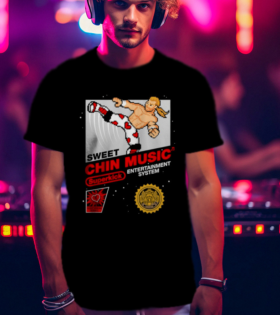 Sweet Chin Music Heartbreak Kid Entertainment System Series T-Shirt