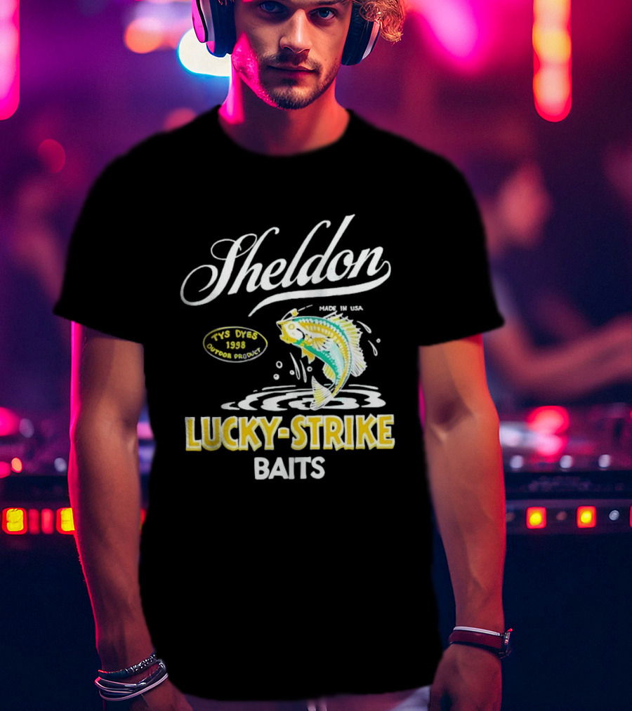 Sheldon Lucky Strike Baits Vintage 1998 Tys Dyes Outdoor Gear T-Shirt