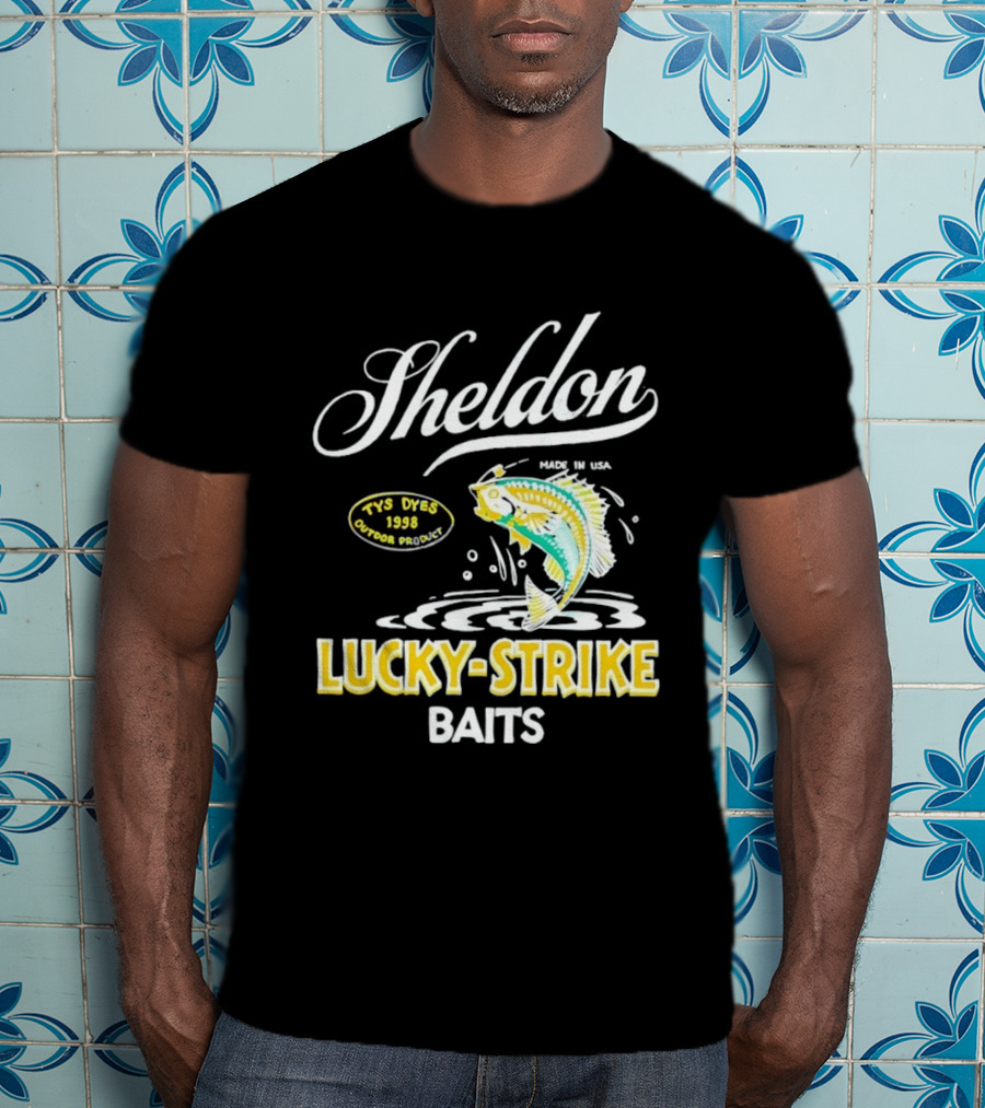 Sheldon Lucky Strike Baits Vintage 1998 Tys Dyes Outdoor Gear T-Shirt