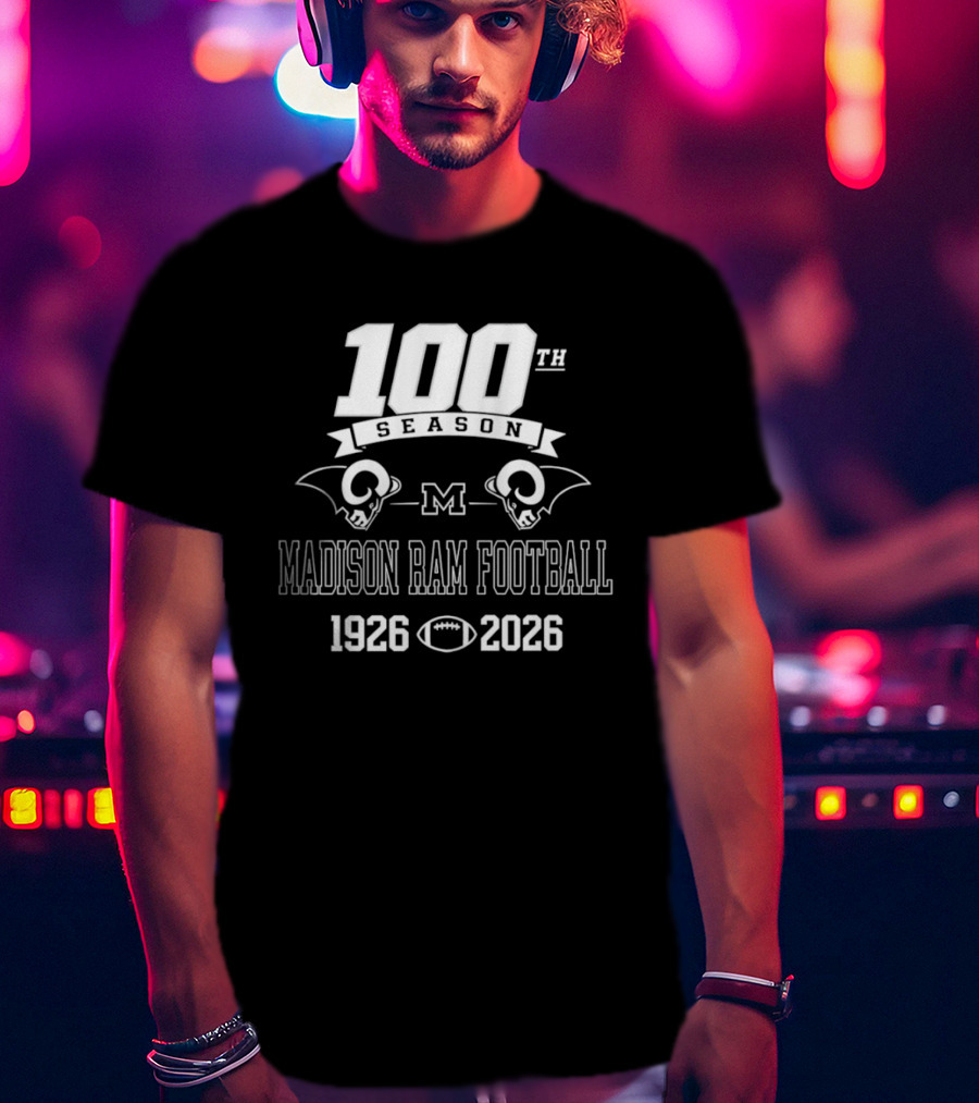 Madison Ram Football 100th Season 1926 2026 T-Shirt
