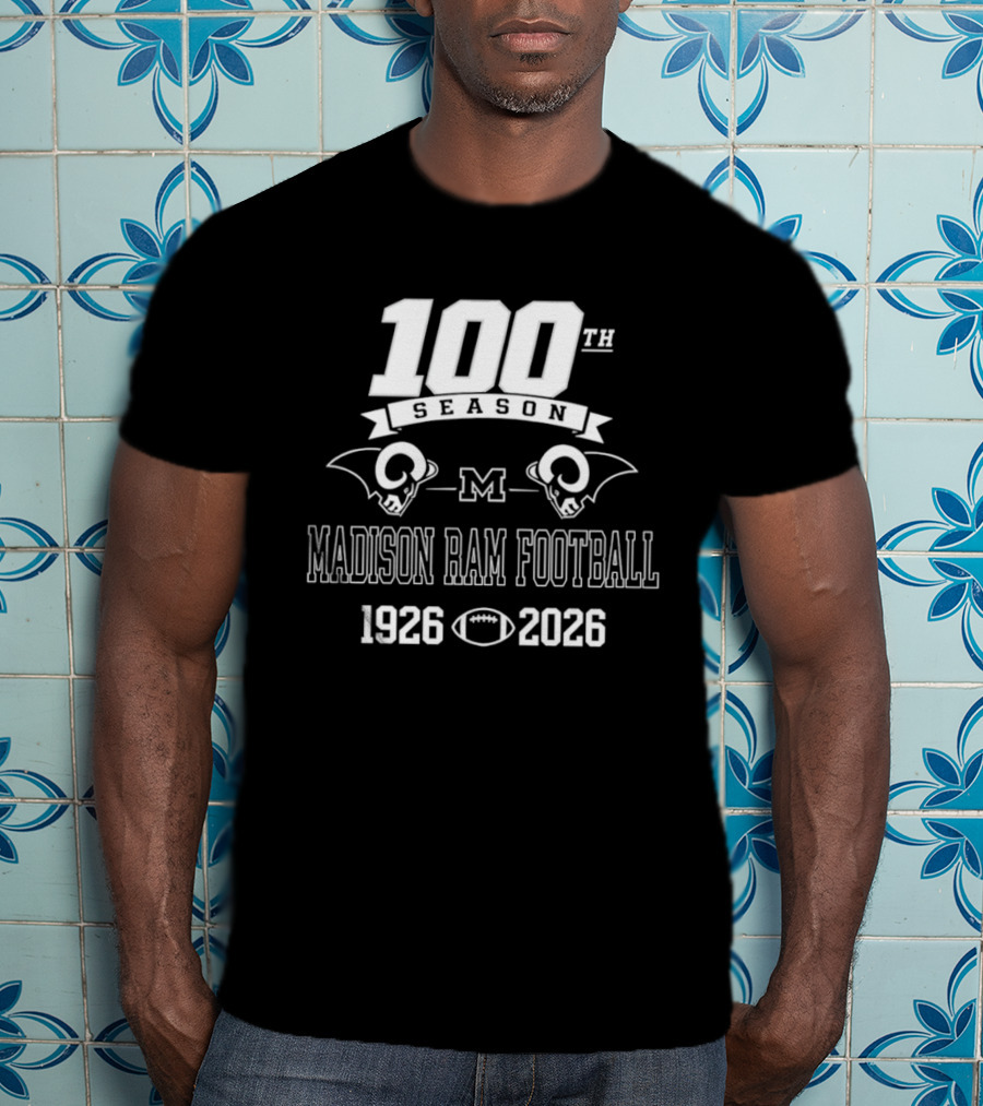 Madison Ram Football 100th Season 1926 2026 T-Shirt