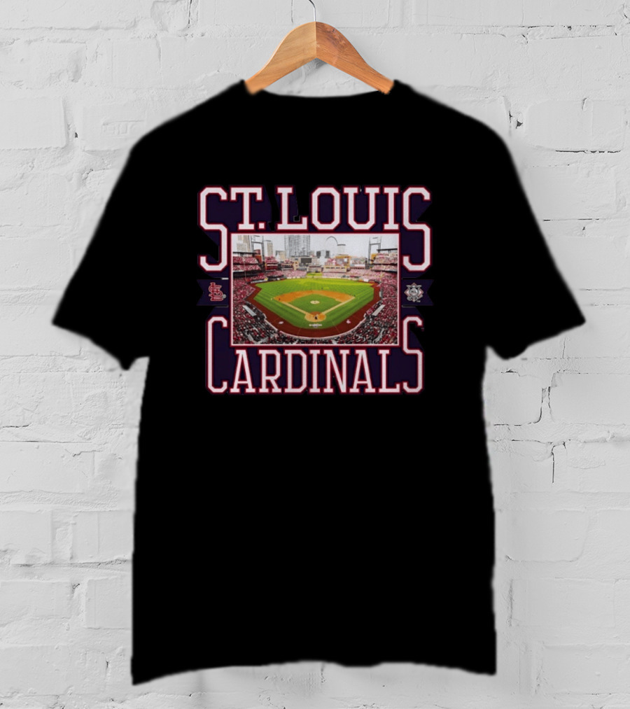 St Louis Cardinals Baseball Stadium View Busch Stadium STL Cityscape T-Shirt