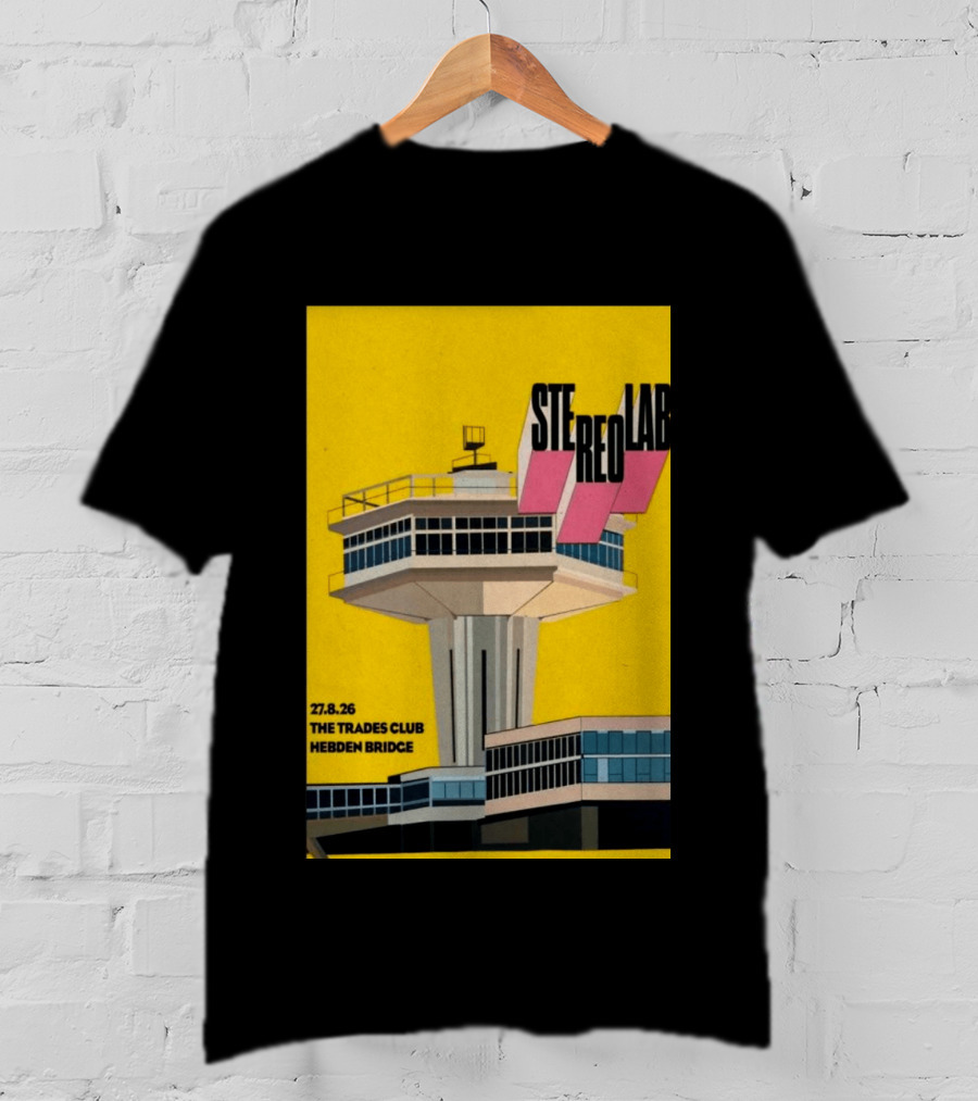 Stereolab 27.8.26 Hebden Bridge The Trades Club T-Shirt