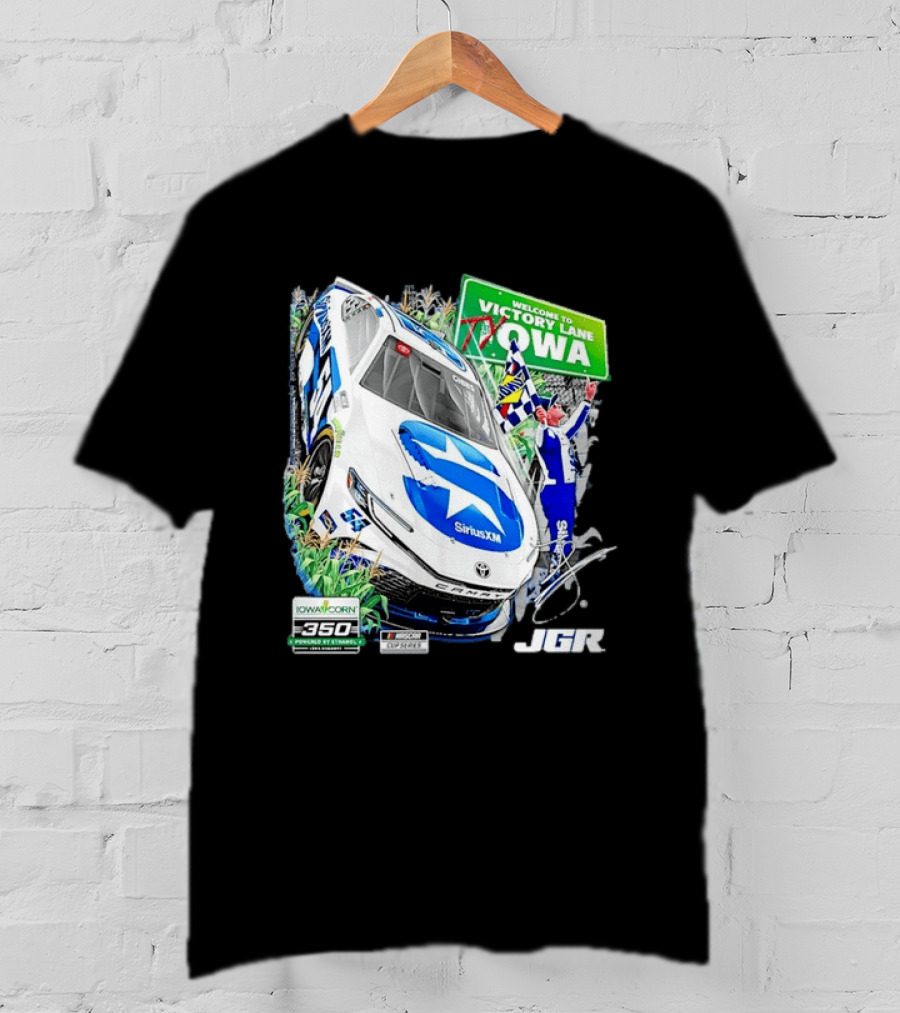Ty Gibbs Welcome To Victory Lane Iowa Corn 350 NASCAR Cup Series JGR T-Shirt