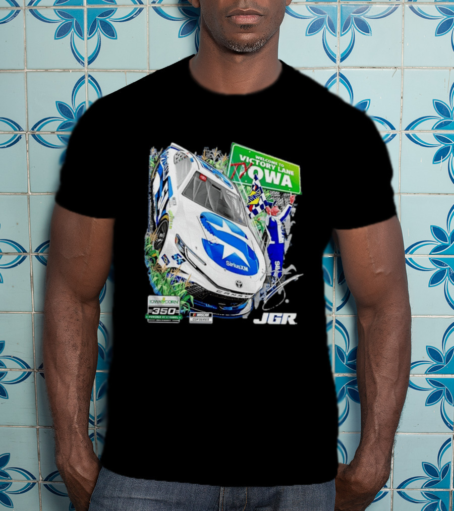 Ty Gibbs Welcome To Victory Lane Iowa Corn 350 NASCAR Cup Series JGR T-Shirt