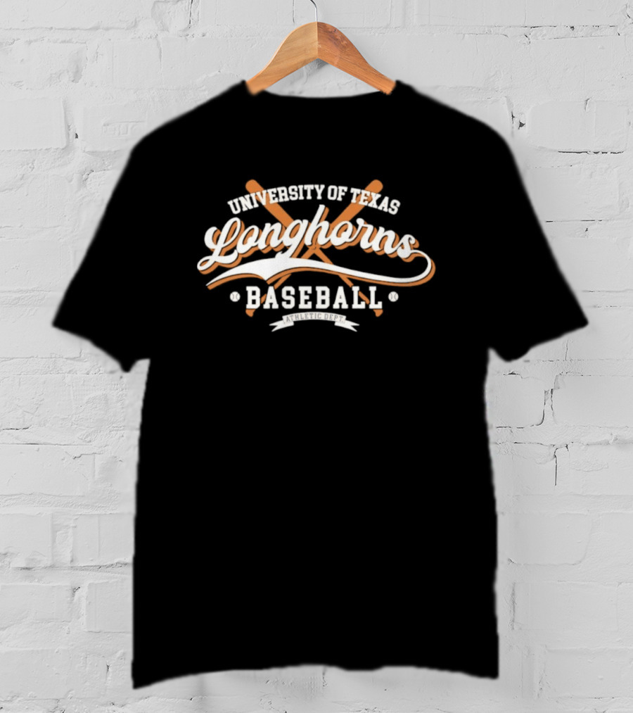 University Of Texas Longhorns Baseball Athletic Dept T-Shirt