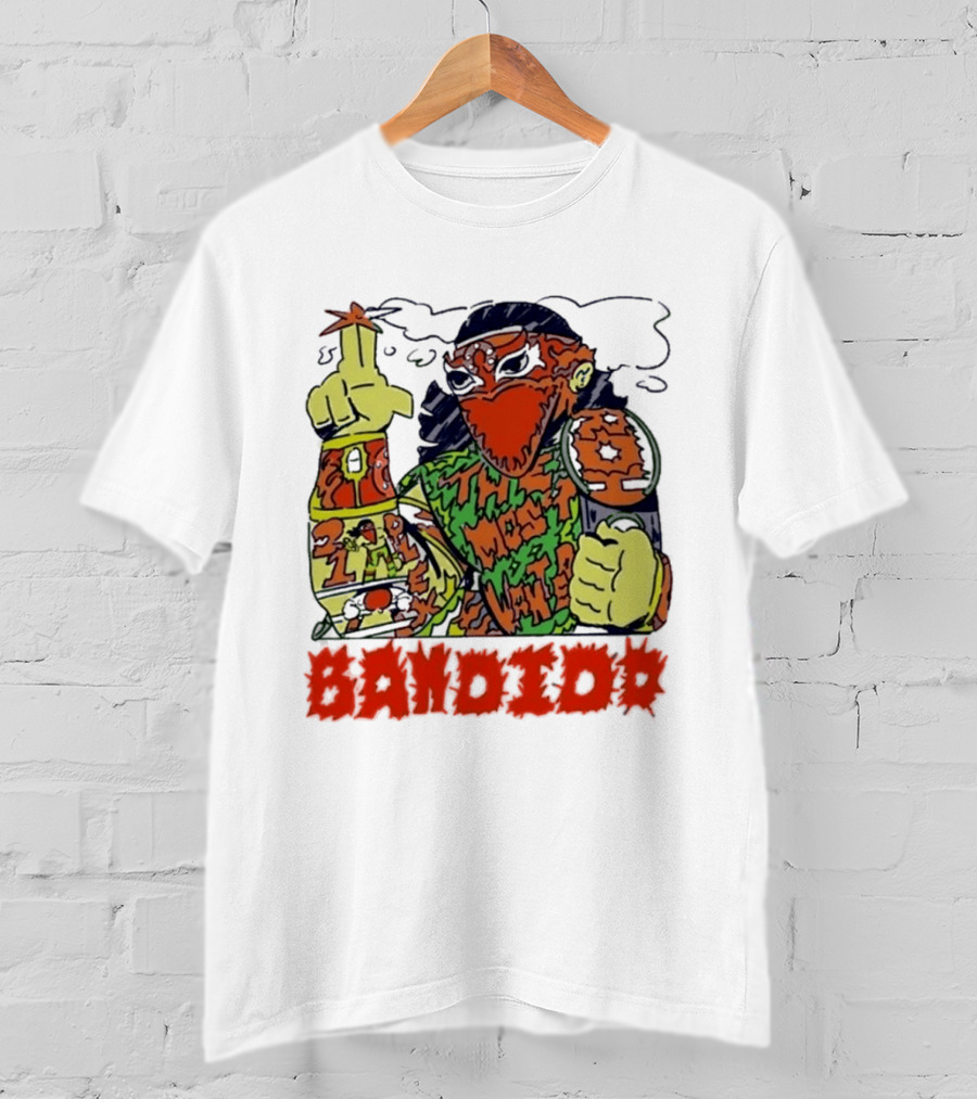Most Wanted Bandido Lucha Libre Wrestler Suplex Champion T-Shirt