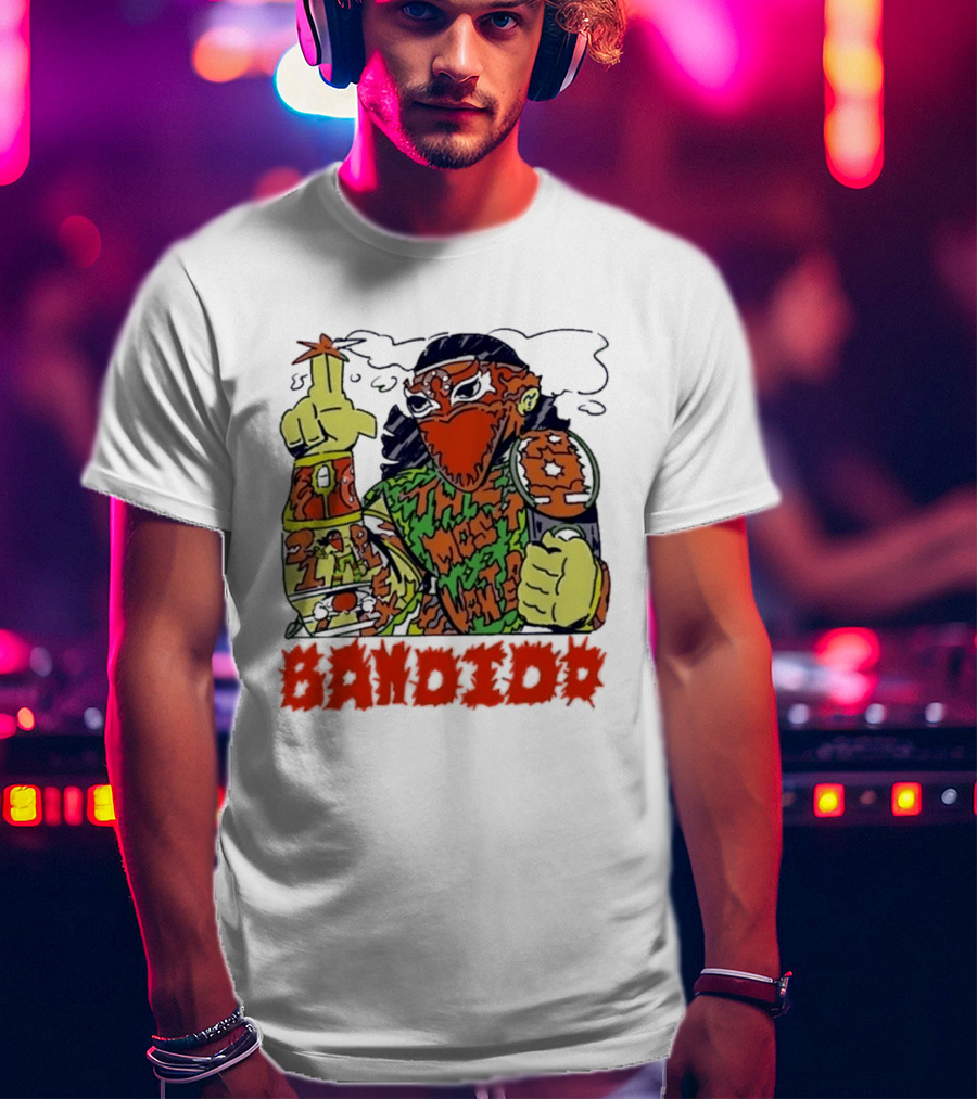Most Wanted Bandido Lucha Libre Wrestler Suplex Champion T-Shirt