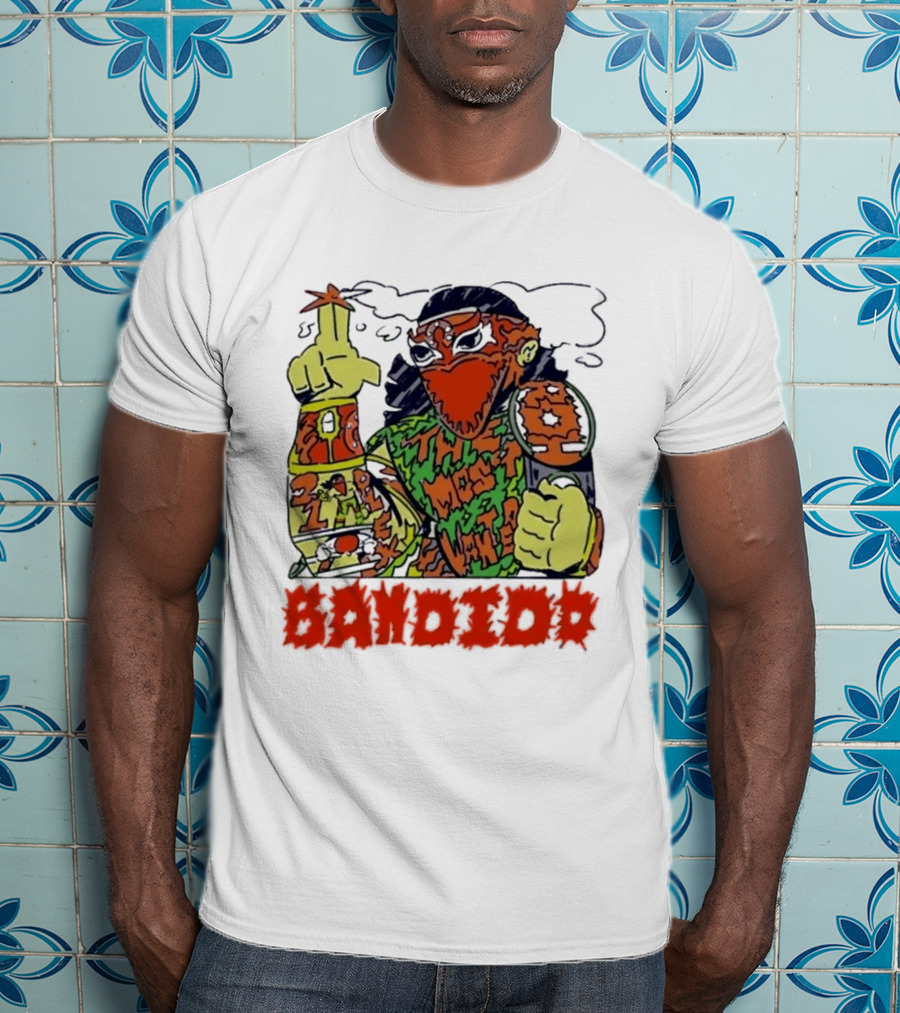 Most Wanted Bandido Lucha Libre Wrestler Suplex Champion T-Shirt