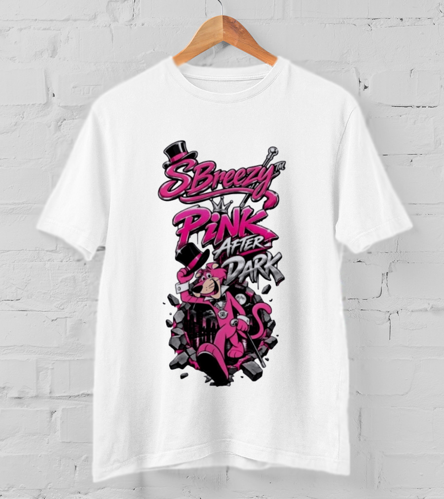 SBreezy Pink After Dark Cartoon T-Shirt
