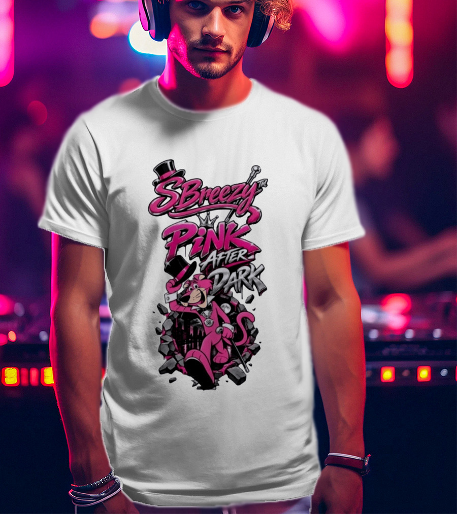 SBreezy Pink After Dark Cartoon T-Shirt