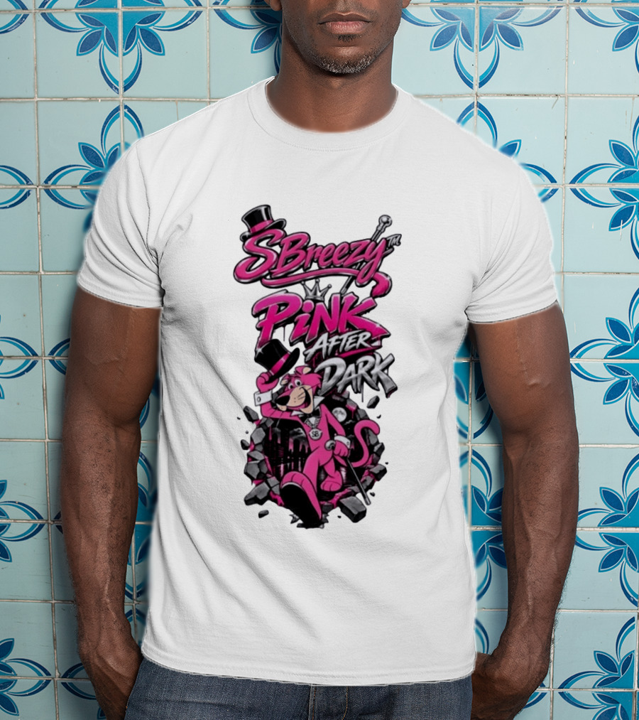 SBreezy Pink After Dark Cartoon T-Shirt