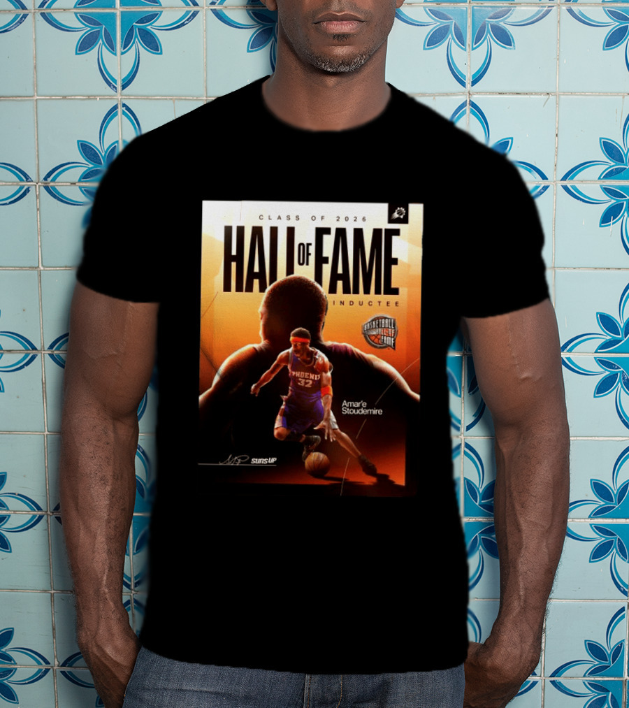 Class Of 2026 Hall Of Fame Inductee Amar'e Stoudemire Phoenix Suns Basketball T-Shirt