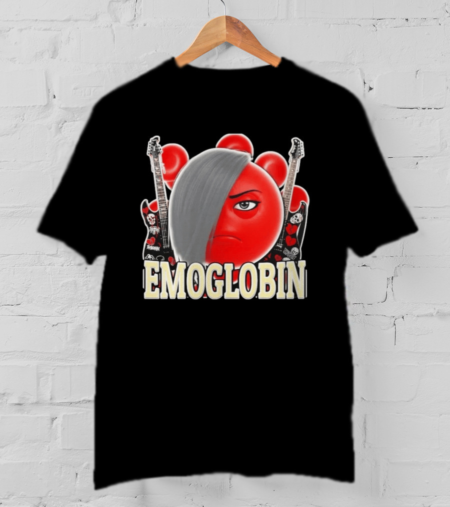 EMOGLOBIN Goblin Emoji With Emo Guitar T-Shirt