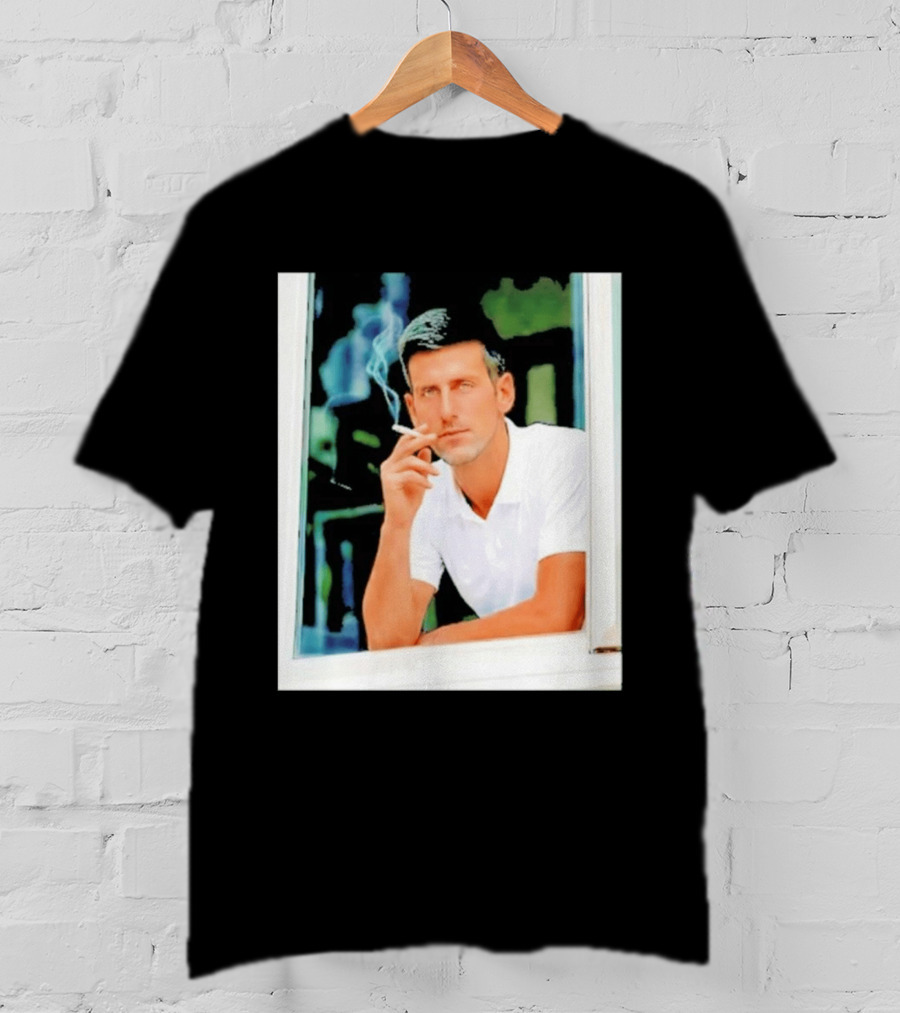 Novak Djokovic Smoking Tennis ATP Champion T-Shirt
