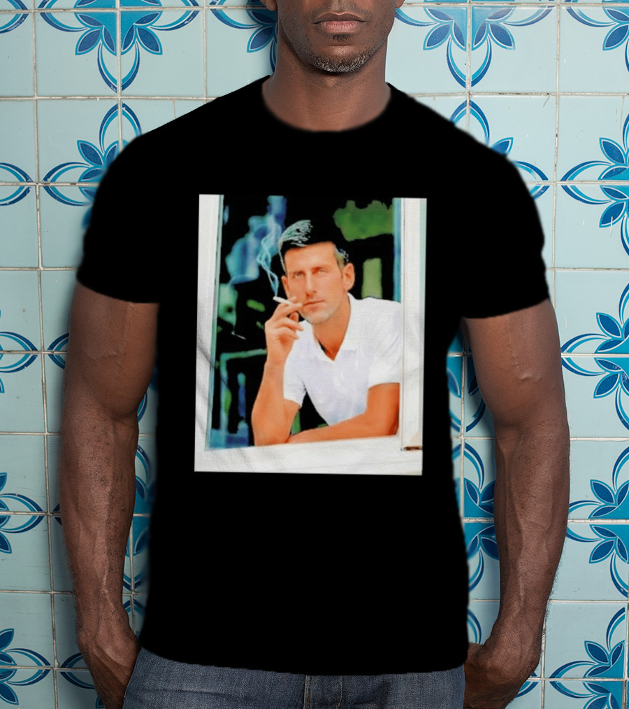 Novak Djokovic Smoking Tennis ATP Champion T-Shirt