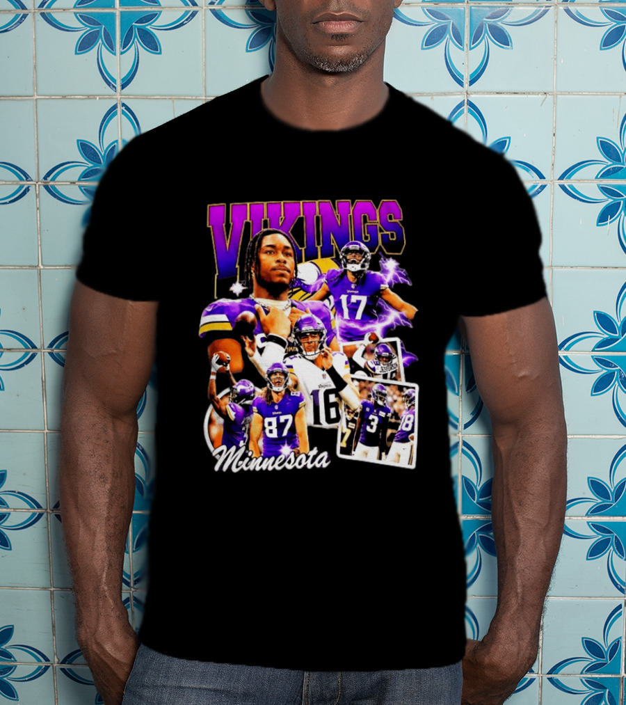Fanatics Minnesota Vikings Notorious Justin Jefferson 87 83 16 17 Football T-Shirt