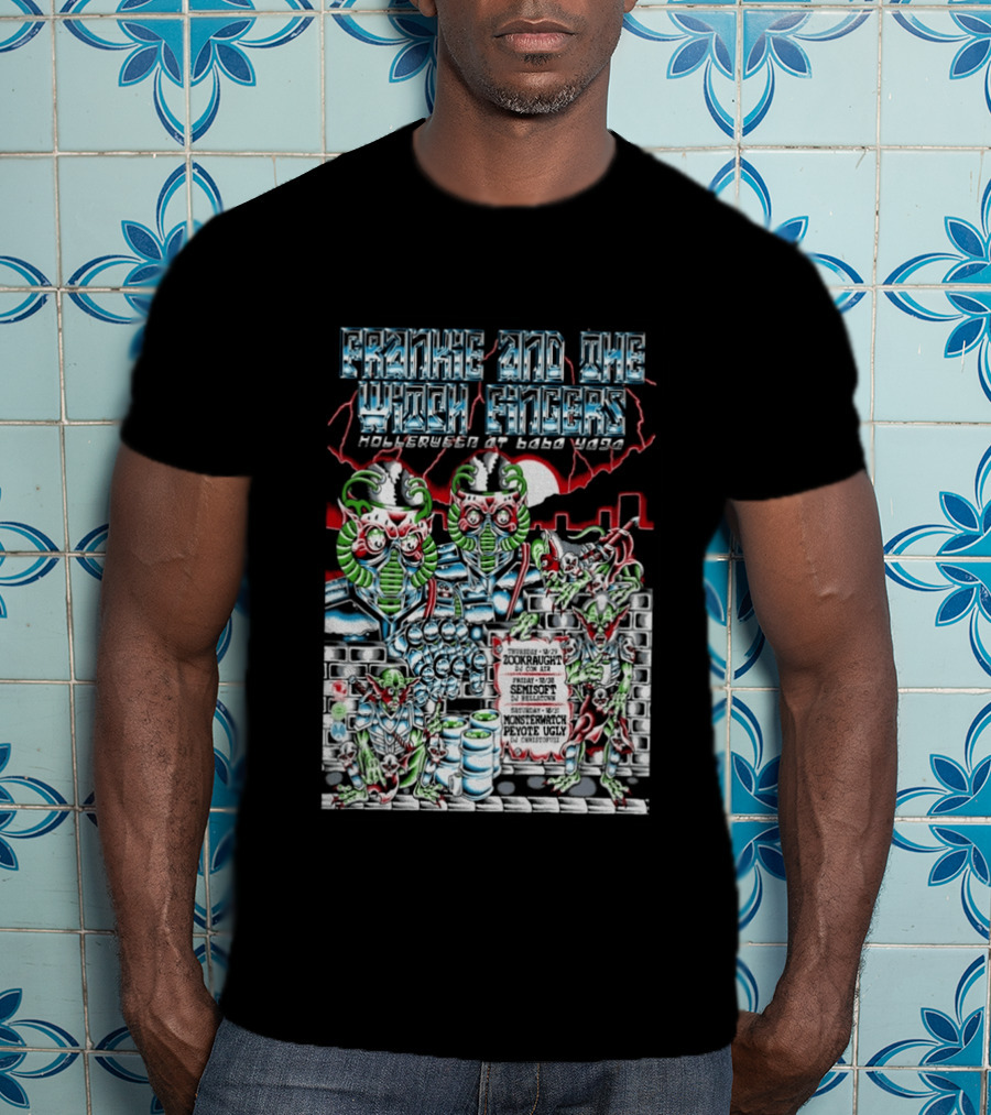 Frankie And The Witch Fingers HollerWEEN At Badu Waga Seattle WA Oct 29 31 2026 Monster Zookraught Peyote Ugly T-Shirt