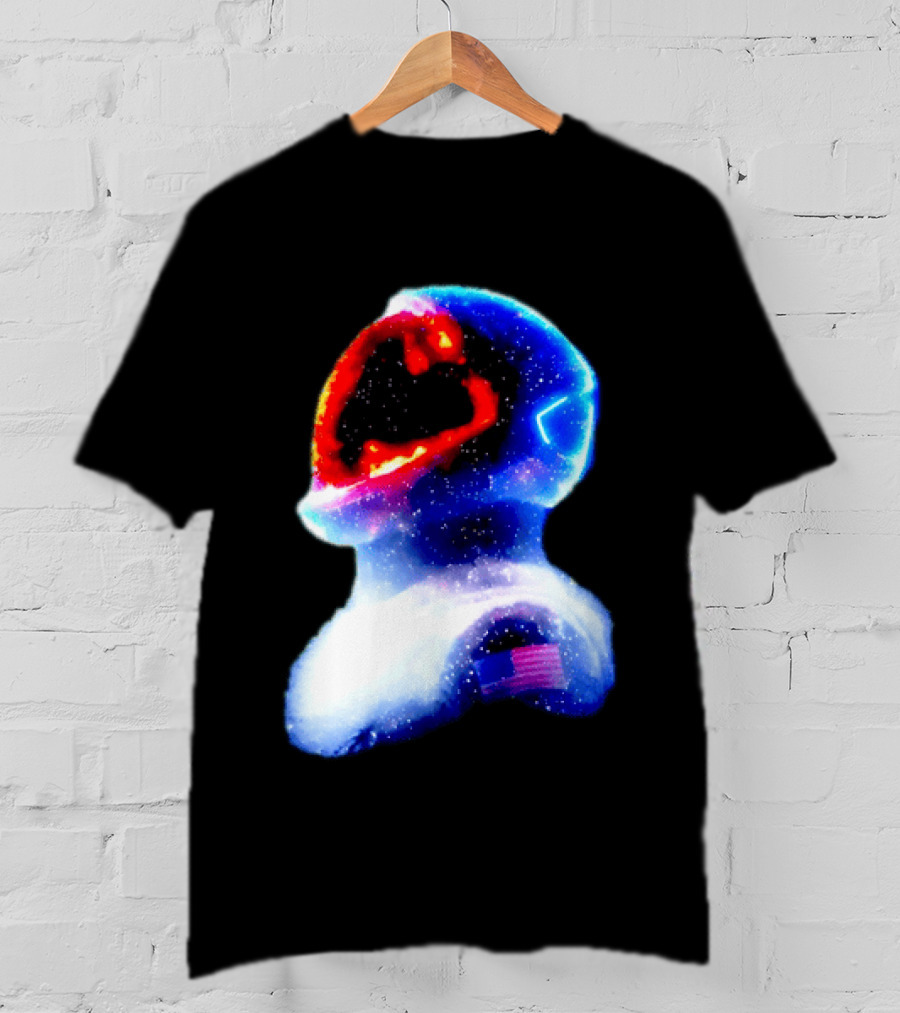Galaxy Astronaut With American Flag Space Cosmic Adventure T-Shirt
