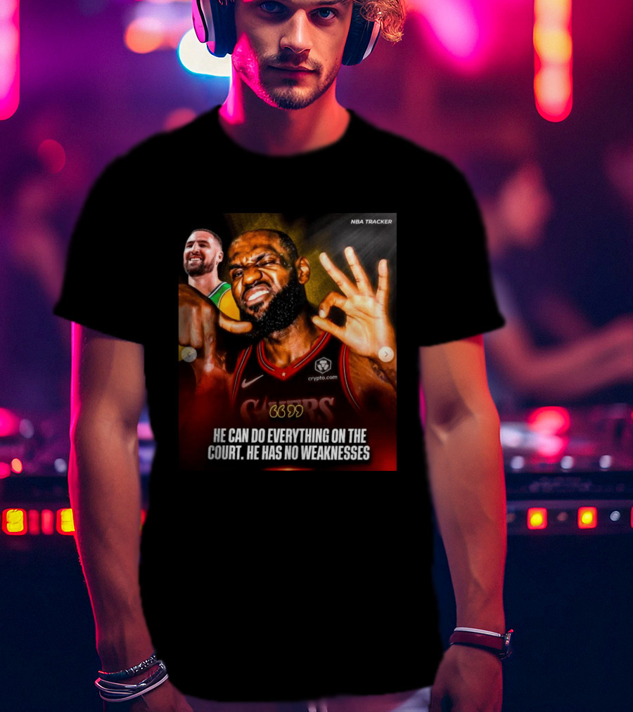 He Can Do Everything On The Court He Has No Weaknesses Crypto Lakers NBA Tracker T-Shirt