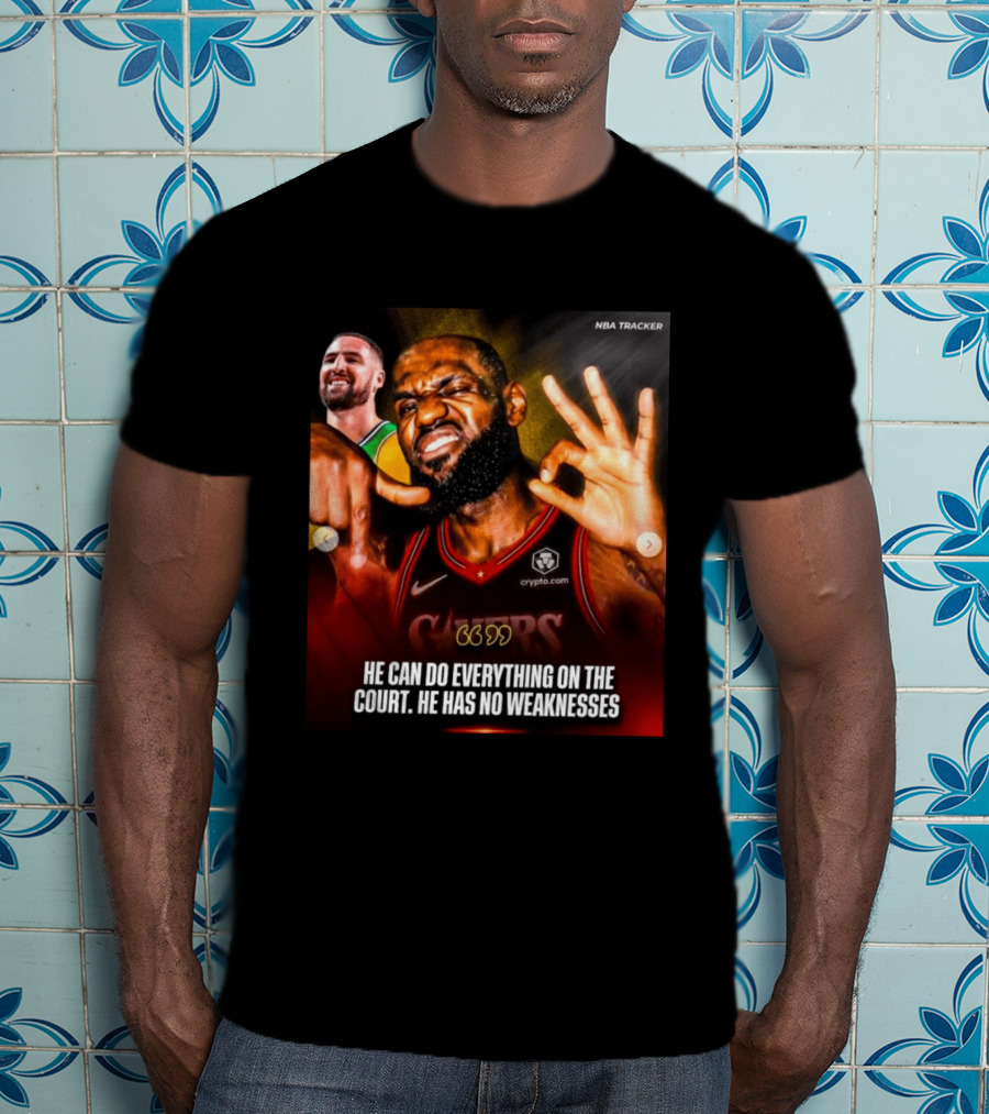 He Can Do Everything On The Court He Has No Weaknesses Crypto Lakers NBA Tracker T-Shirt