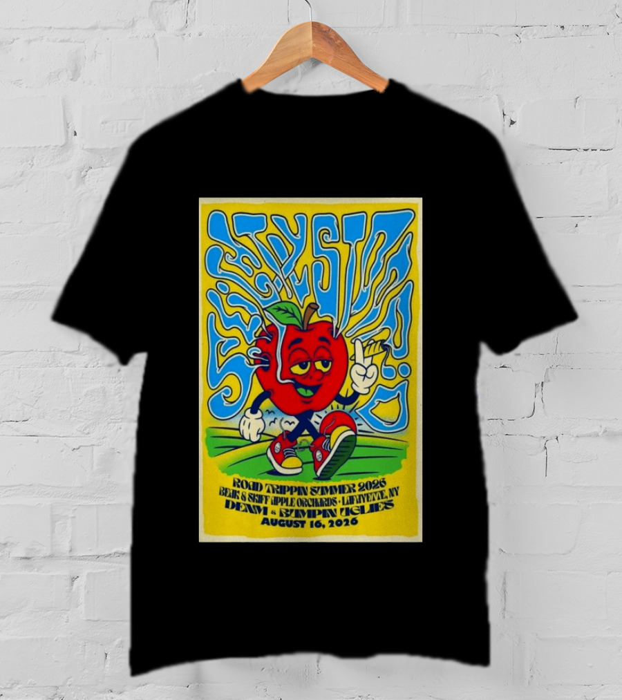 Slightly Stoopid Road Trippin Summer 2026 Apple Orchards LaFayette NY August 16 Dem Apples Bumpin Uglies T-Shirt