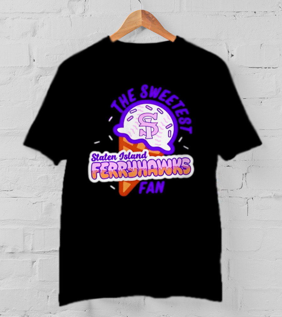Staten Island Ferryhawks The Sweetest Fan Ice Cream Cone T-Shirt