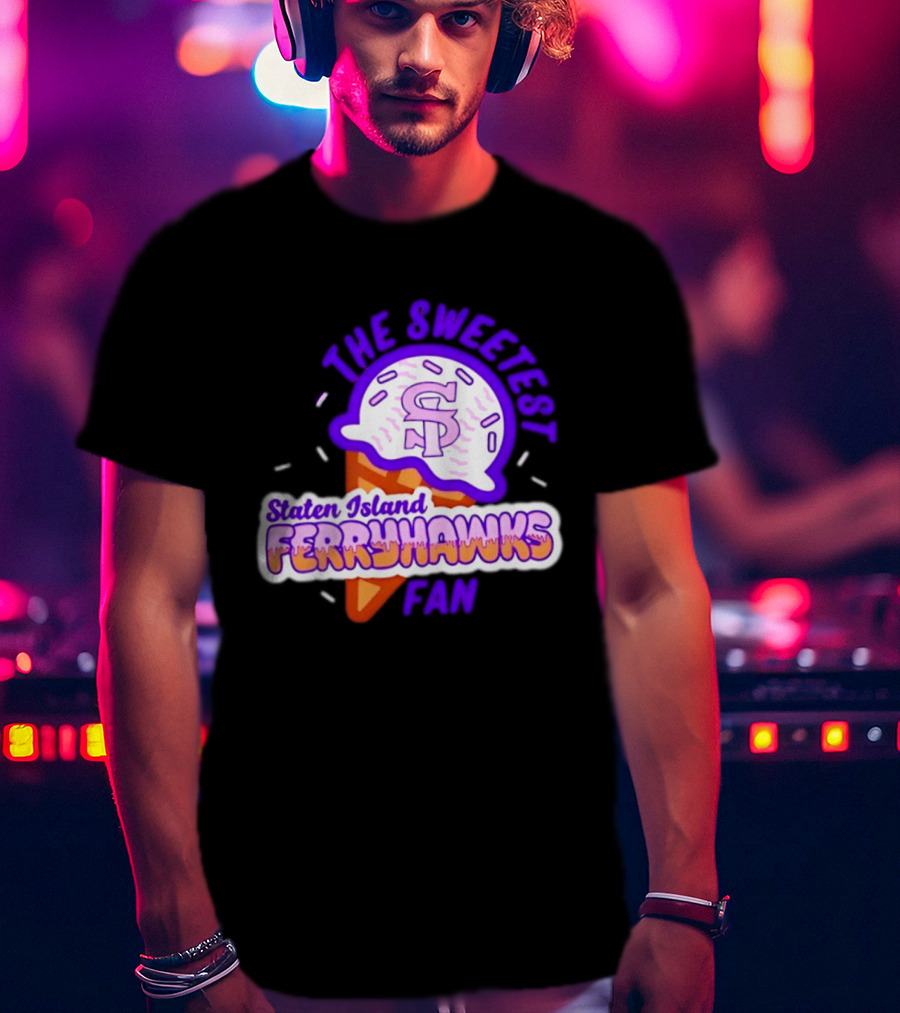 Staten Island Ferryhawks The Sweetest Fan Ice Cream Cone T-Shirt